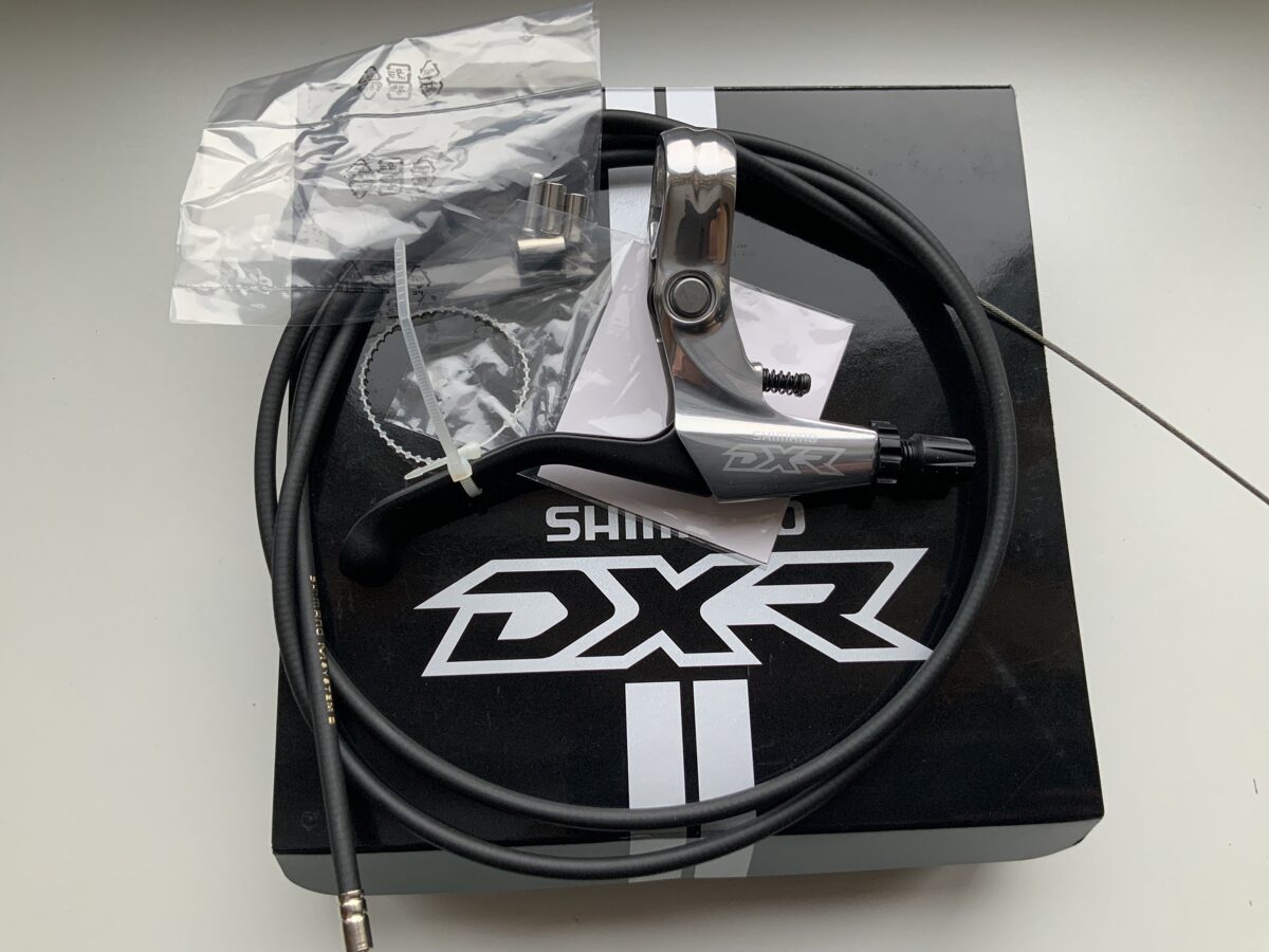 SHIMANO DXR BRAKE LEVER SET, BL-MX70, RIGHT & BLACK BRAKE CABLE 