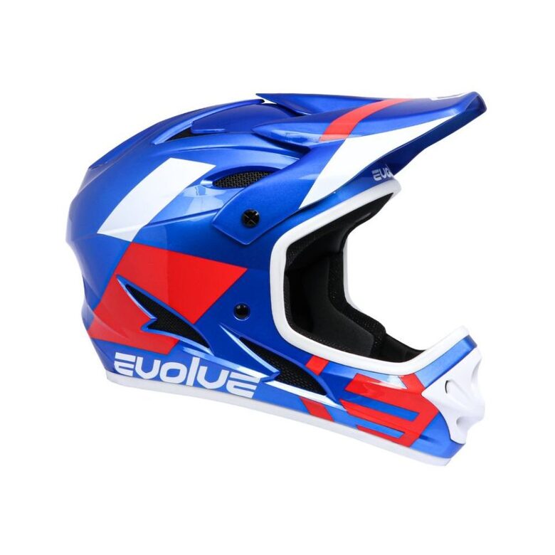 EVOLVE STORM HELMET - GLOSSY BLUE/RED/WHITE XS 53-54 cm