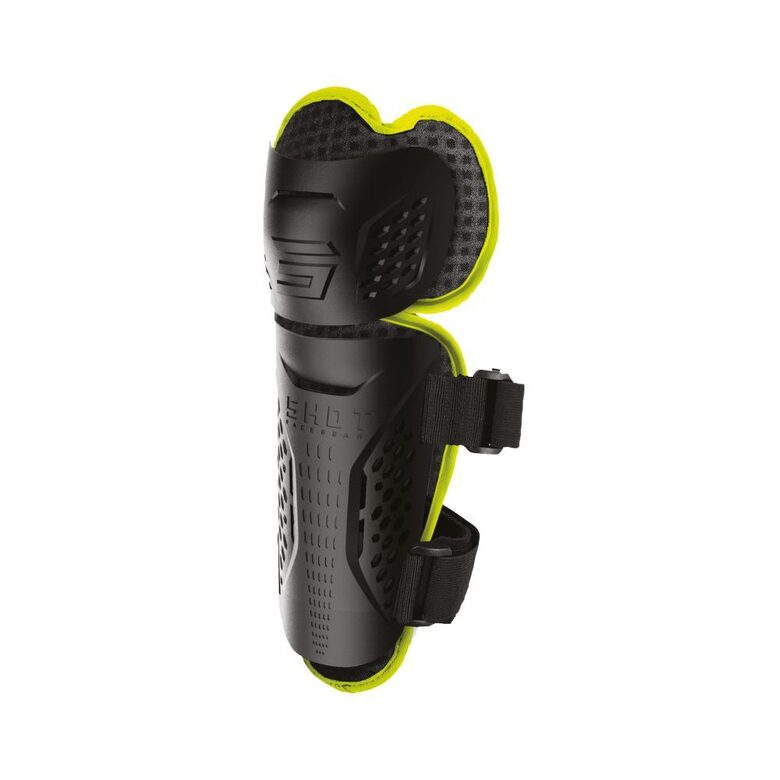 SHOT OPTIMAL 2.0 KNEEGUARD ADULT - BLACK/NEON YELLOW