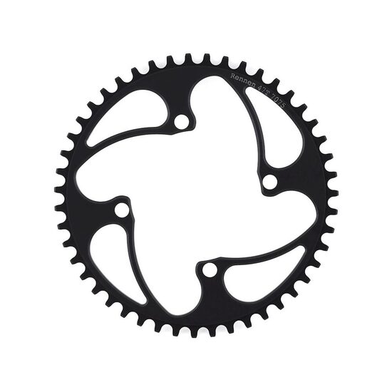 RENNEN 4 BOLTS THREADED SPROCKET BLACK alu 7075 45T 
