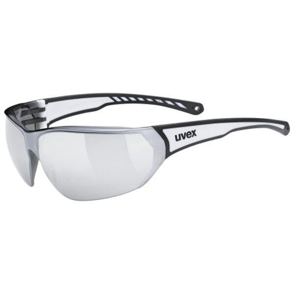 Uvex Sportstyle 204 black white / mirror silver