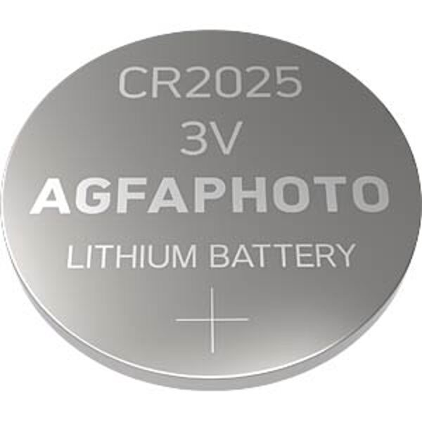 AGFAPHOTO CR2025  Lithium button cell, 3 V, 20.0 x 2.5 mm