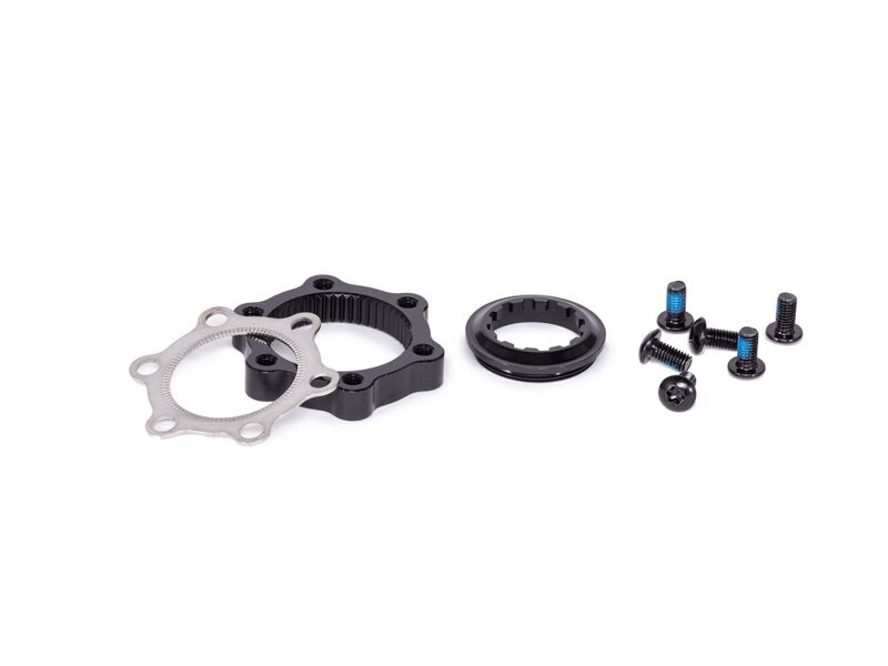 Radio Race RACELINE Centerlock Adapter black. ISO 6 to centerlock adapter