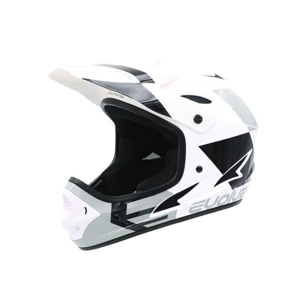 EVOLVE STORM HELMET - GLOSS WHITE/BLACK with FIDLOCK