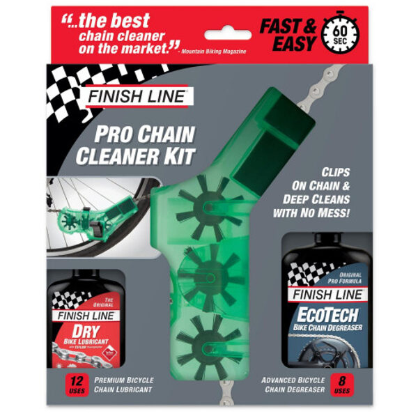 Chain care kit Finish Line Chain Cleaner with degreaser and lube