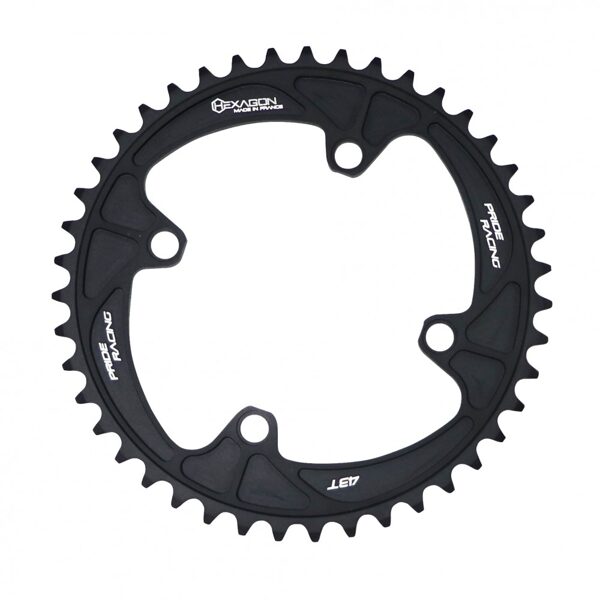 PRIDE HEXAGON SPROCKET 4 BOLTS NT BLACK