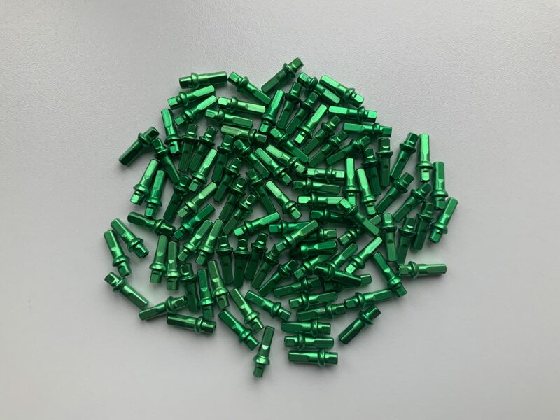 Sapim  Polyax - Alu - Double Square - Poisonous Green