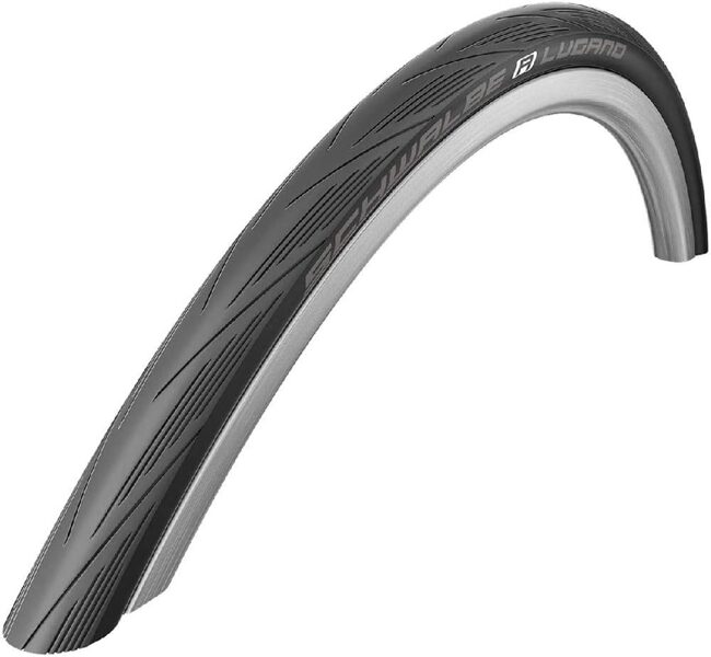 700x25C Schwalbe,  LUGANO II,  (25-622), folding, Active Line, K-Guard, SiC, Black, HS471