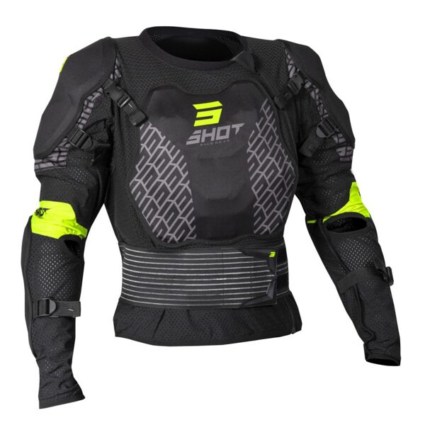 SHOT BODY PROTECTOR OPTIMAL 2.0 BLACK ADULT 