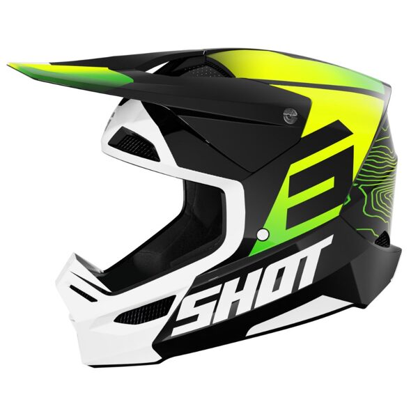 SHOT FURIOUS HELMET - APEX - NEON YELLOW 53-54 cm