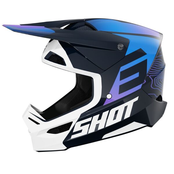 SHOT FURIOUS KID HELMET - APEX - BLUE GLOSSY 53-54 cm