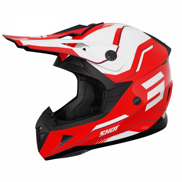 SHOT PULSE HELMET - LINES RED GLOSSY