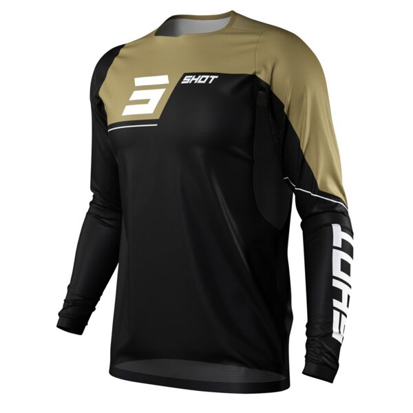 SHOT REVOLT BLACK/GOLD JERSEY LONG SLEEVES KID