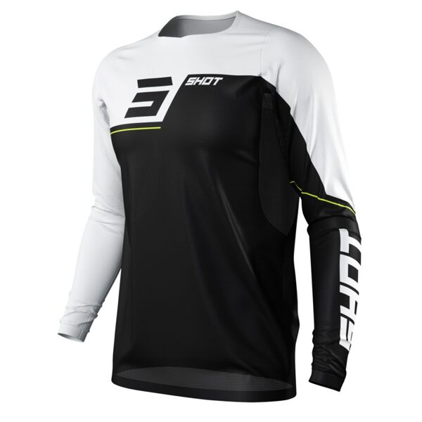 SHOT REVOLT BLACK/WHITE JERSEY LONG SLEEVES KID