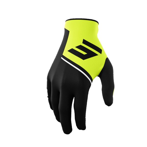 SHOT ROGUE REVOLT ADULT GLOVES BLACK/NEON YELLOW