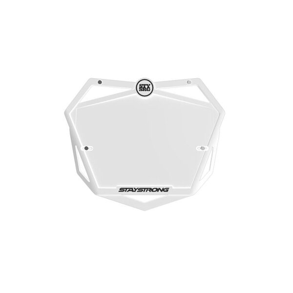 STAY STRONG PRO PLATE white